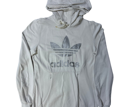 Adidas Light Gray Trefoil Hoodie