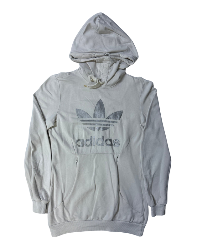 Adidas Light Gray Trefoil Hoodie