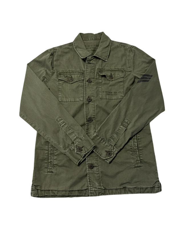 OVS Olive Green Military-Inspired Utility Field Jacket