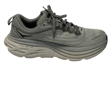 Hoka Gray Bondi 8 Men's Running Shoes