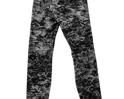 Lululemon Black and White Print Cropped Leggings