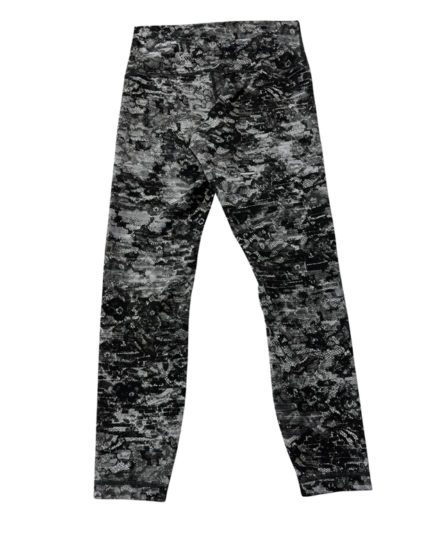 Lululemon Black and White Print Cropped Leggings