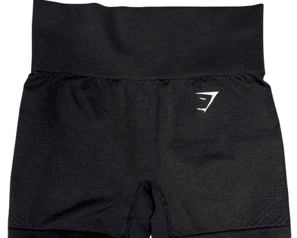 Gymshark Black Seamless High-Waisted Sports Shorts