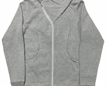 Lululemon Grey Asymmetrical Zip High-Neck Jacket