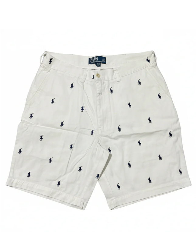Polo Ralph Lauren White All-Over Pony Print Prospect Shorts