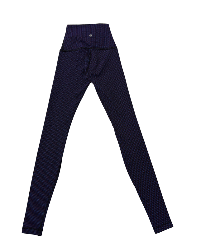 Lululemon Purple Micro-Pattern High-Rise Leggings