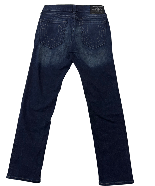 True Religion Dark Blue Straight Leg Jeans