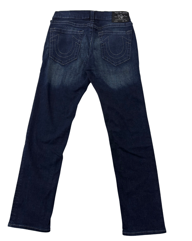 True Religion Dark Blue Straight Leg Jeans