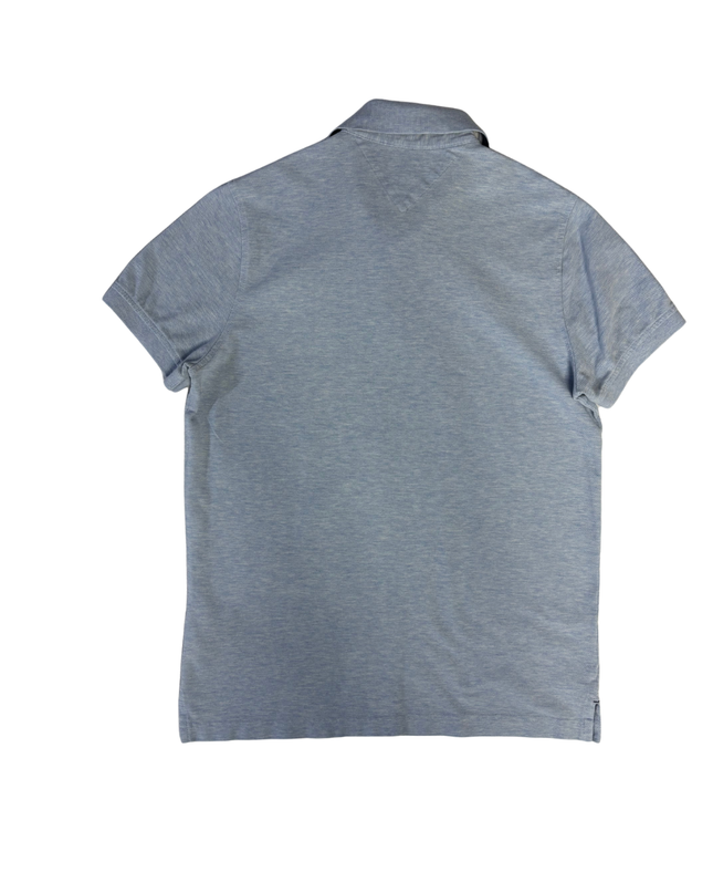 Tommy Hilfiger Light Blue Slim Fit Short Sleeve Polo Shirt