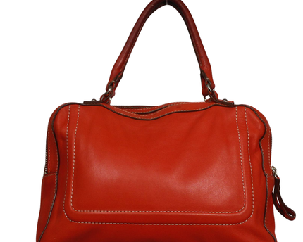 Kate Spade Orange Leather Satchel Bag