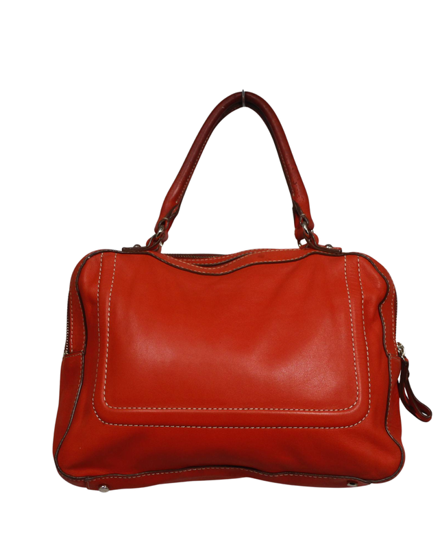 Kate Spade Orange Leather Satchel Bag