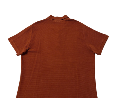 SMOG Rust Ribbed Polo Shirt
