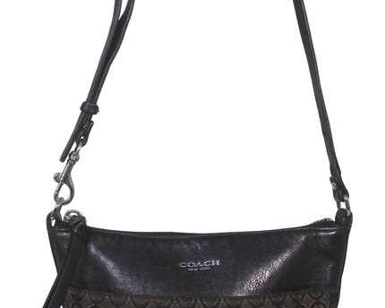 Coach Brown Signature Pattern Crossbody Bag
