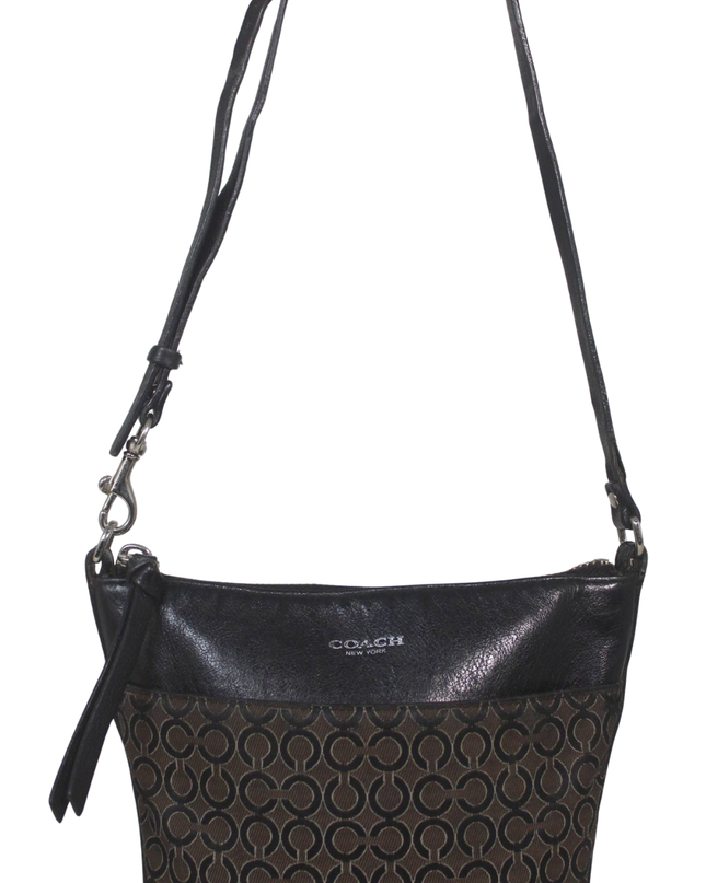 Coach Brown Signature Pattern Crossbody Bag