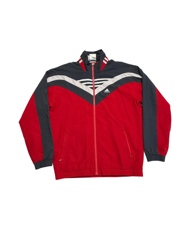 Adidas Red Striped Sports Jacket