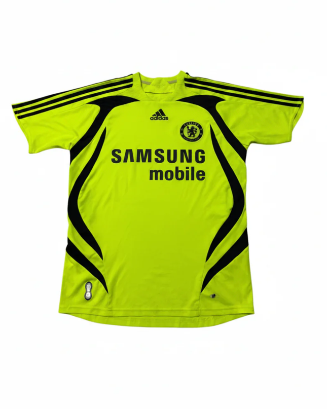 Adidas Chelsea FC 2007-08 Samsung Mobile Neon Yellow Jersey