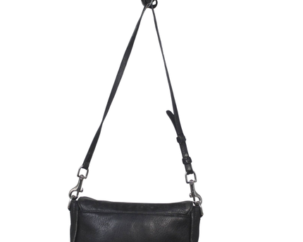 Coach Black Leather Turnlock Crossbody Bag