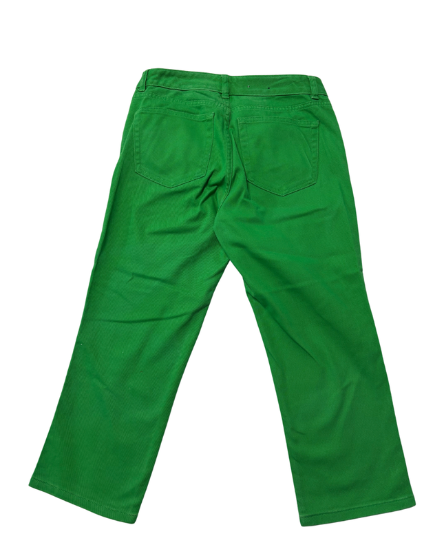 Chaps Bright Green Cropped Corduroy Pants