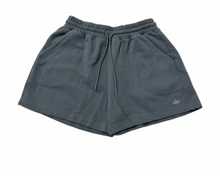Alo Yoga Dusty Blue Fleece Sweat Shorts