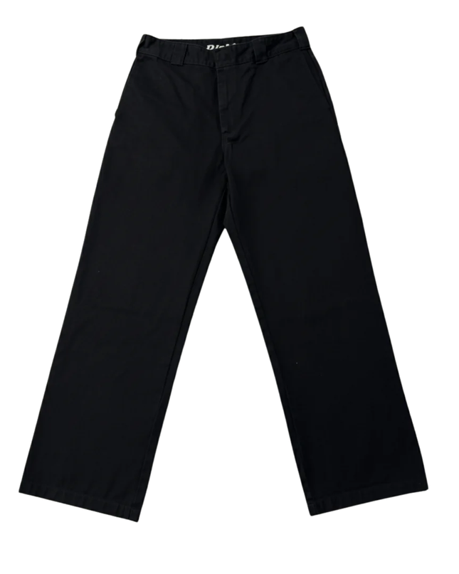 Dickies Black Worker Crop Roll Pants