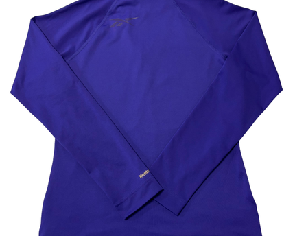 Reebok Purple Full-Zip PlayDry Performance Sports Jacket