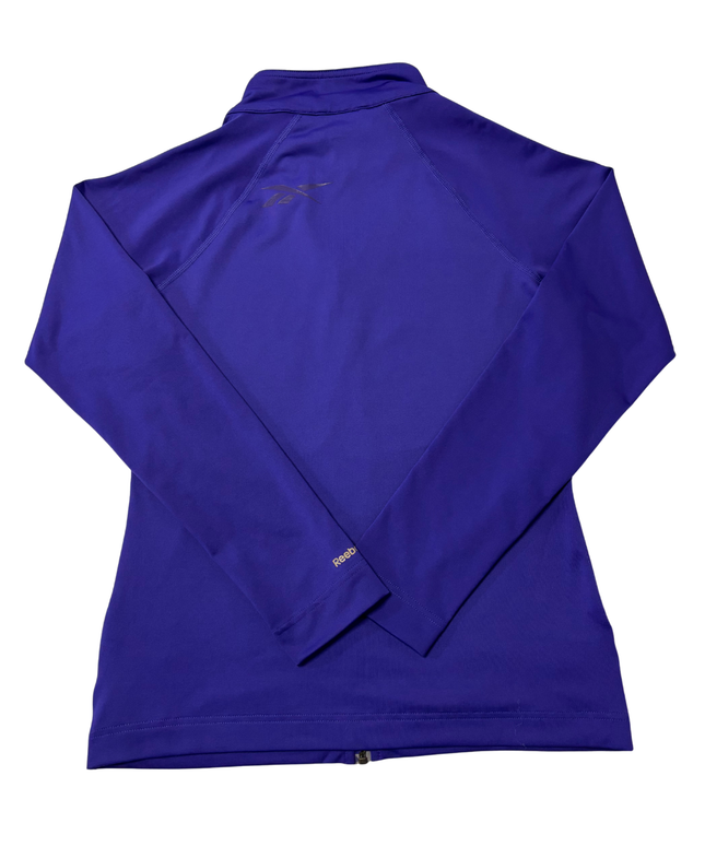 Reebok Purple Full-Zip PlayDry Performance Sports Jacket