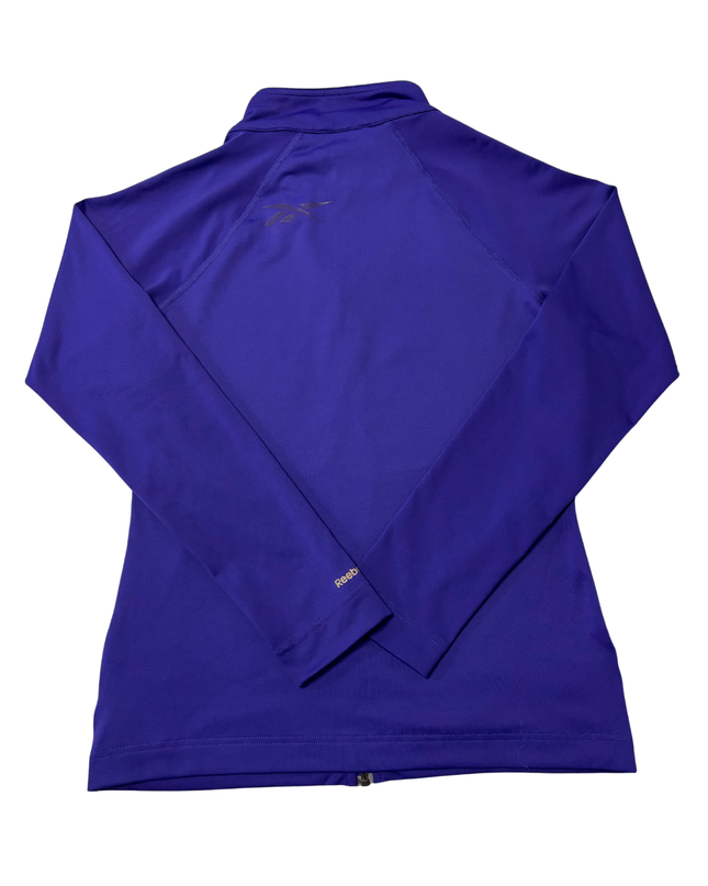 Reebok Purple Full-Zip PlayDry Performance Sports Jacket