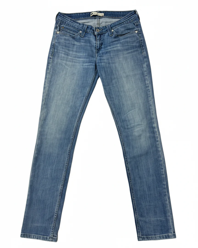 Levi's Blue Demi Curve Low Rise Skinny Jeans