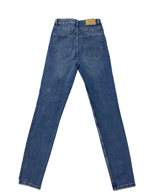 Zara Blue High-Waisted Skinny Jeans