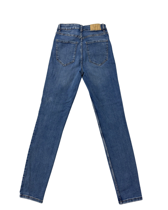 Zara Blue High-Waisted Skinny Jeans