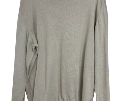 Thomas Burberry Beige Crew Neck Knit Sweater