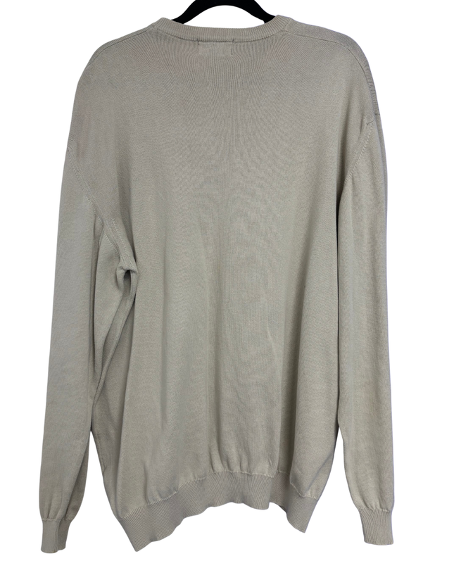 Thomas Burberry Beige Crew Neck Knit Sweater