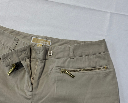 Michael Kors Khaki Zip Pocket Chino Shorts