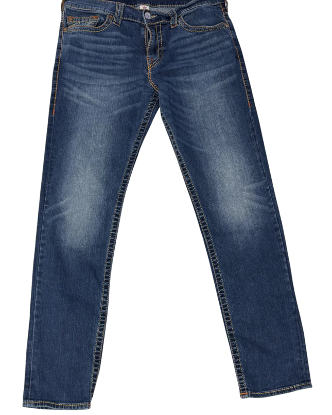 True Religion Blue Geno Relaxed Slim Fit Jeans