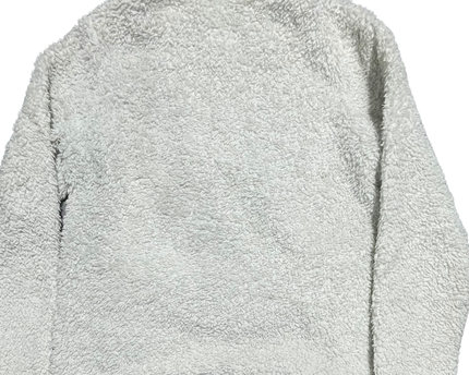 Patagonia White Los Gatos 1/4 Zip Sherpa Fleece Sweatshirt