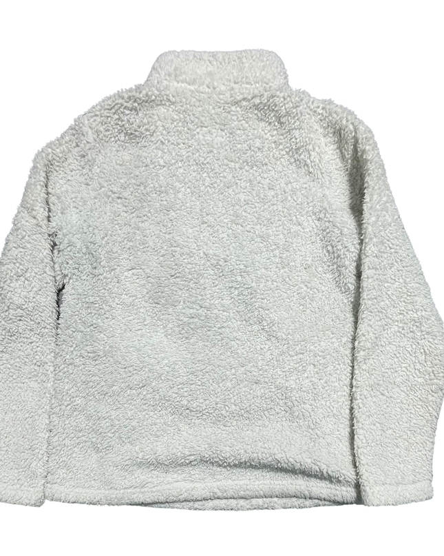 Patagonia White Los Gatos 1/4 Zip Sherpa Fleece Sweatshirt