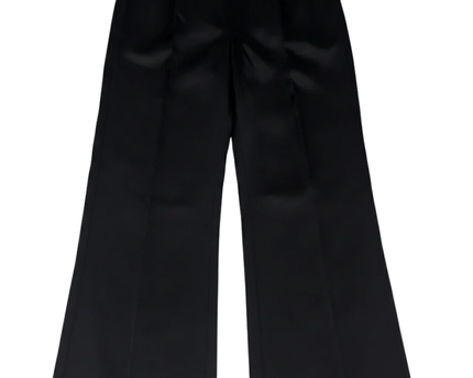 Abercrombie & Fitch Black Wide Leg Satin Trousers
