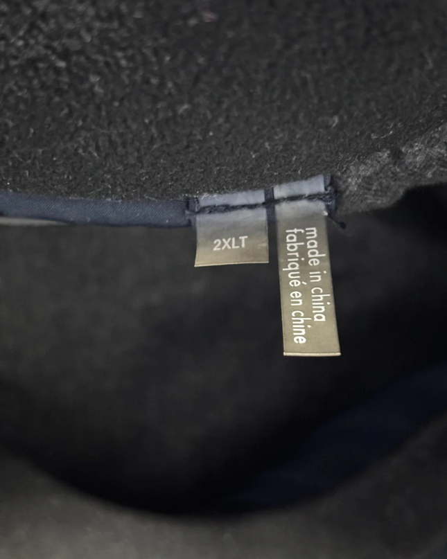 Calvin Klein Navy Blue Hooded Performance Jacket