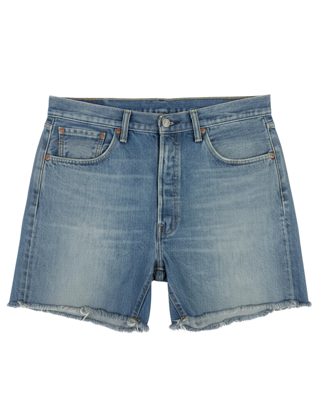 Levi's 501 CT Blue Customized Tapered Denim Cut-Off Shorts