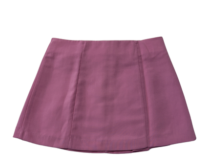 Zara Pink Tailored Pleated Mini Skirt