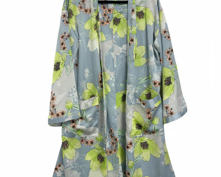 Guess Light Blue Floral Kimono Shrug
