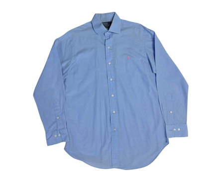 Polo Ralph Lauren Blue Polo Player Long Sleeve Shirt