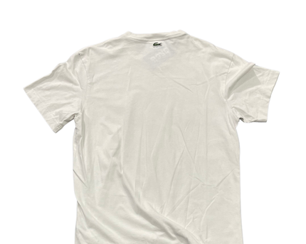 Lacoste White Relaxed Fit Graphic T-Shirt