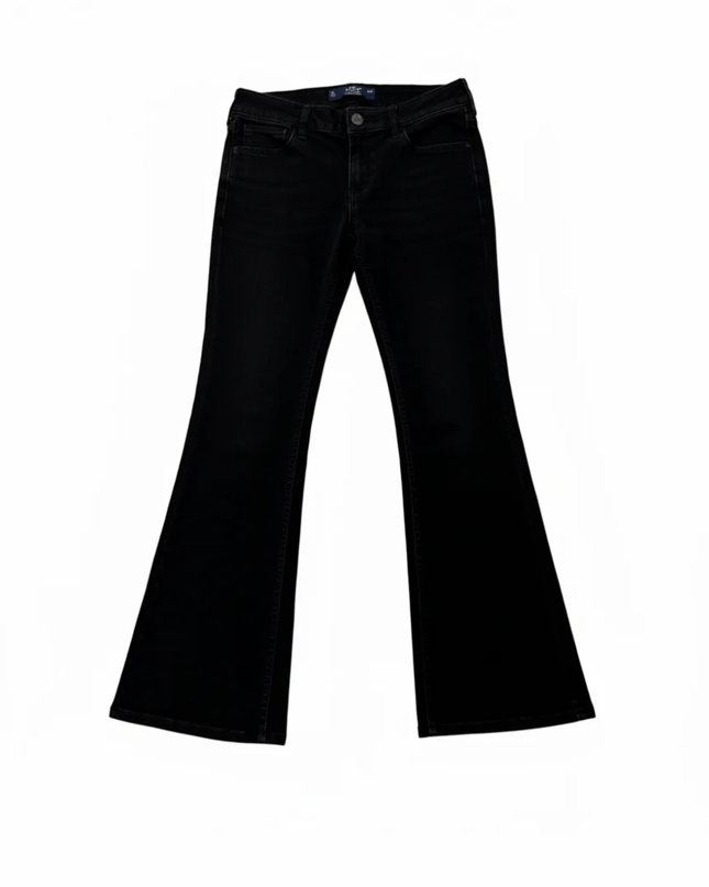 Hollister Black Low-Rise Bootcut Jeans