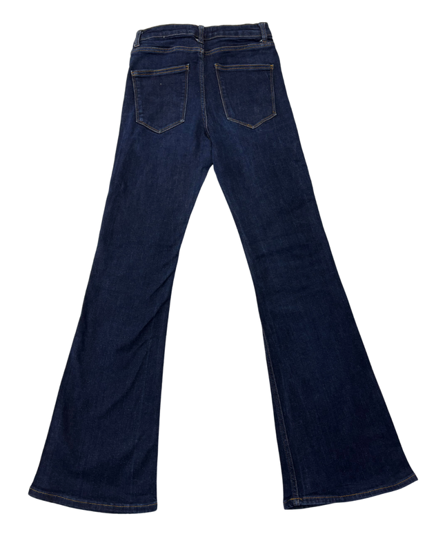 Zara Dark Blue Flare Leg High-Rise Jeans