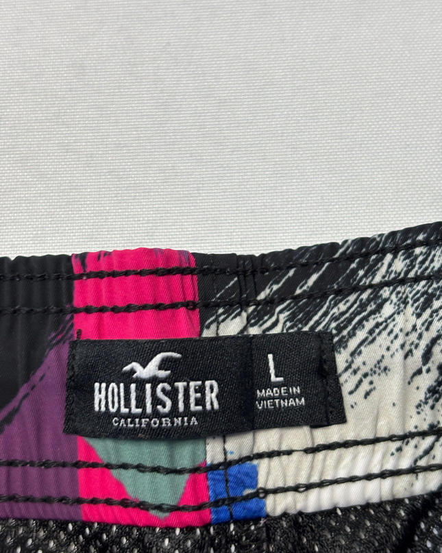 Hollister Multicolor Abstract Brushstroke Board Shorts