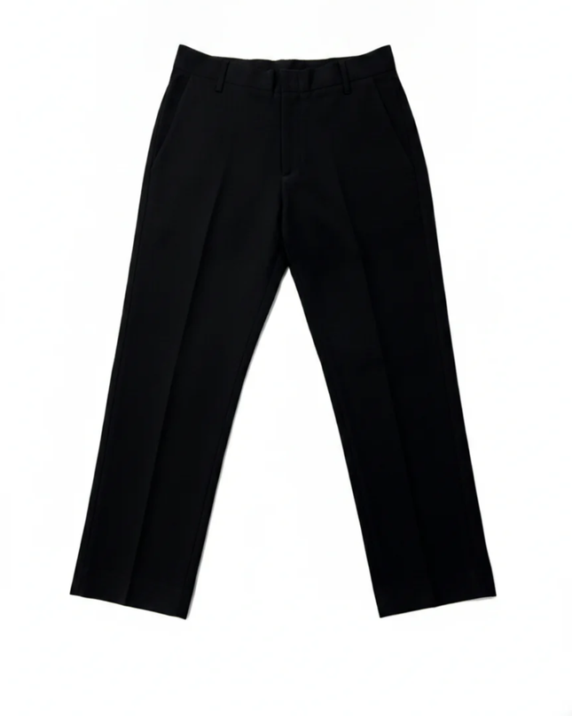 Zara Black Tailored Straight-Leg Trousers