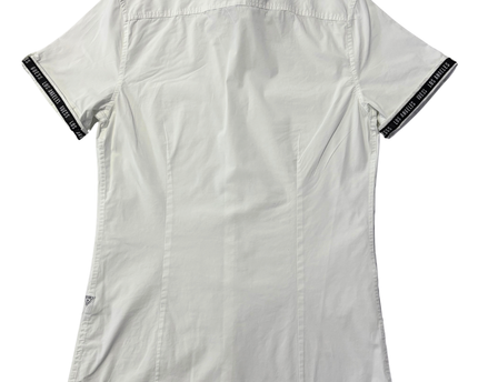 Guess White Super Slim Fit Short Sleeve Logo Shirt