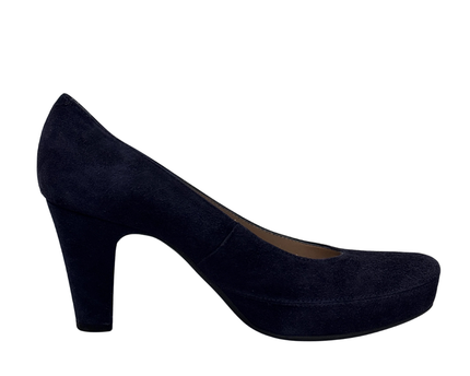 Unisa Navy Suede Platform Heels W/Box