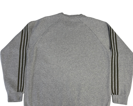 Adidas Grey Trefoil Crewneck Sweatshirt